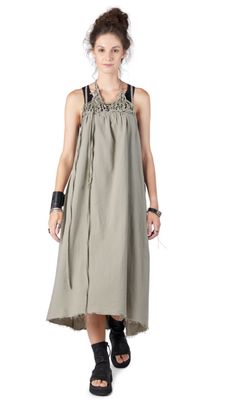 Sage Green Gathered Maxi Dress – Elegant Flowing Silhouette