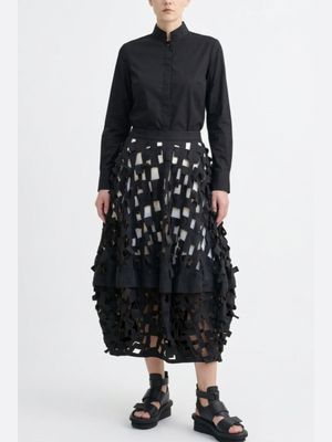 Cutout Textured Skirt – Edgy &amp; Modern Design