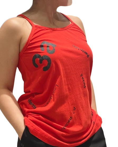 Graphic Print Spaghetti Strap Tank Top – Bold Summer Essential