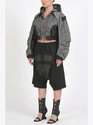 Utility Drop-Crotch Shorts – Edgy Comfort Street Style