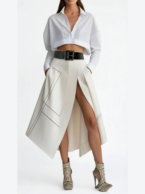 Leather Belt with Vintage Buckle – Classic Statement Accessory