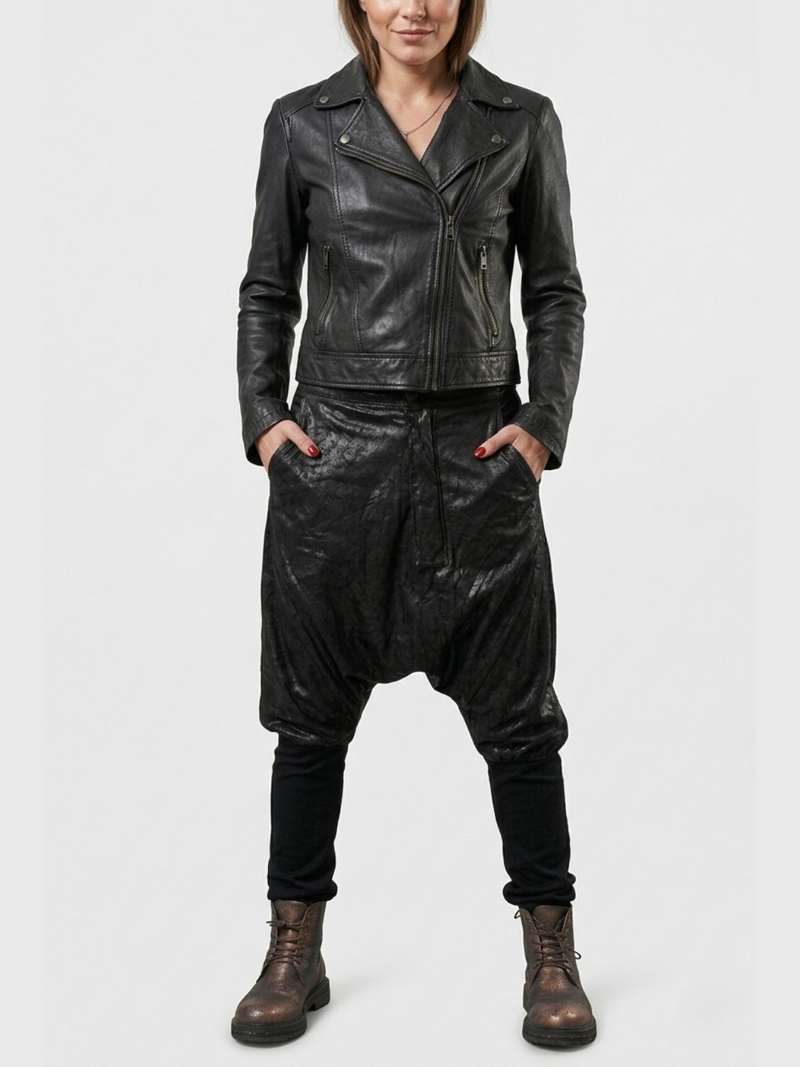 Black Hybrid Harem Pants – Modern Comfort Meets Edge