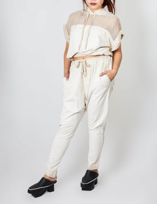 Relaxed Drop-Crotch Joggers – Contemporary Comfort with an Edge