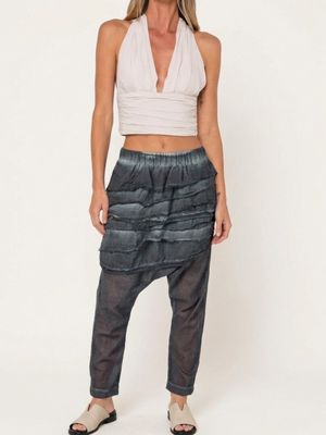Avant-Garde Layered Drop-Crotch Pants – Bold Urban Statement