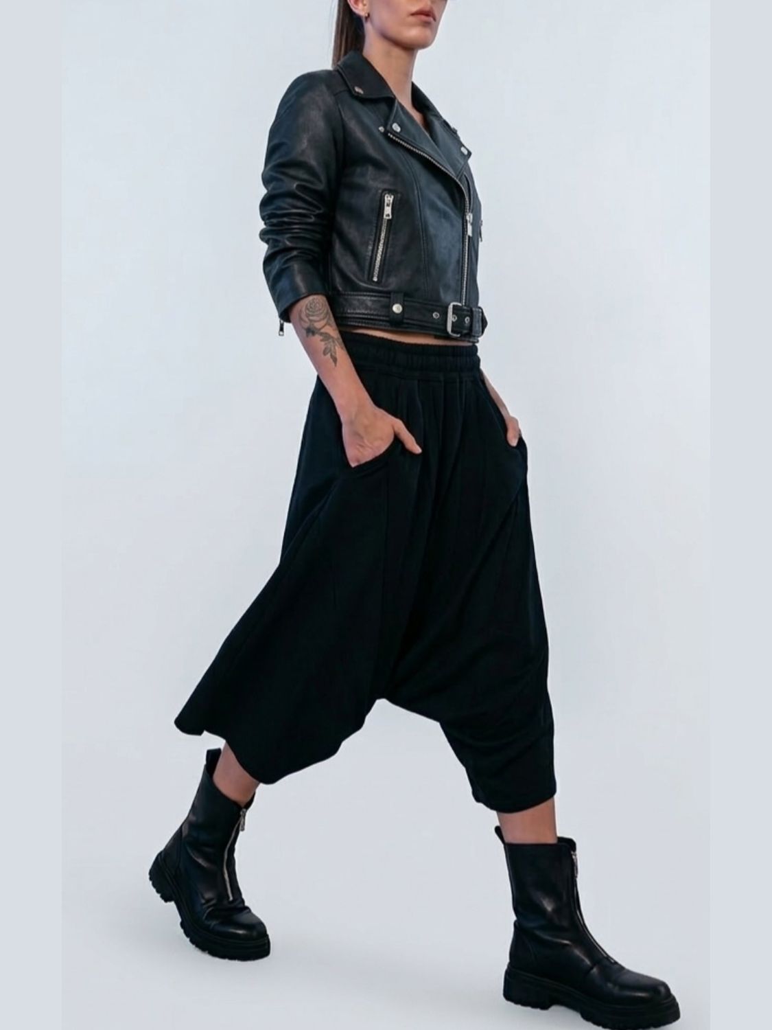 Avant-Garde Drop-Crotch Shorts – Edgy Urban Summer Wear Unisex