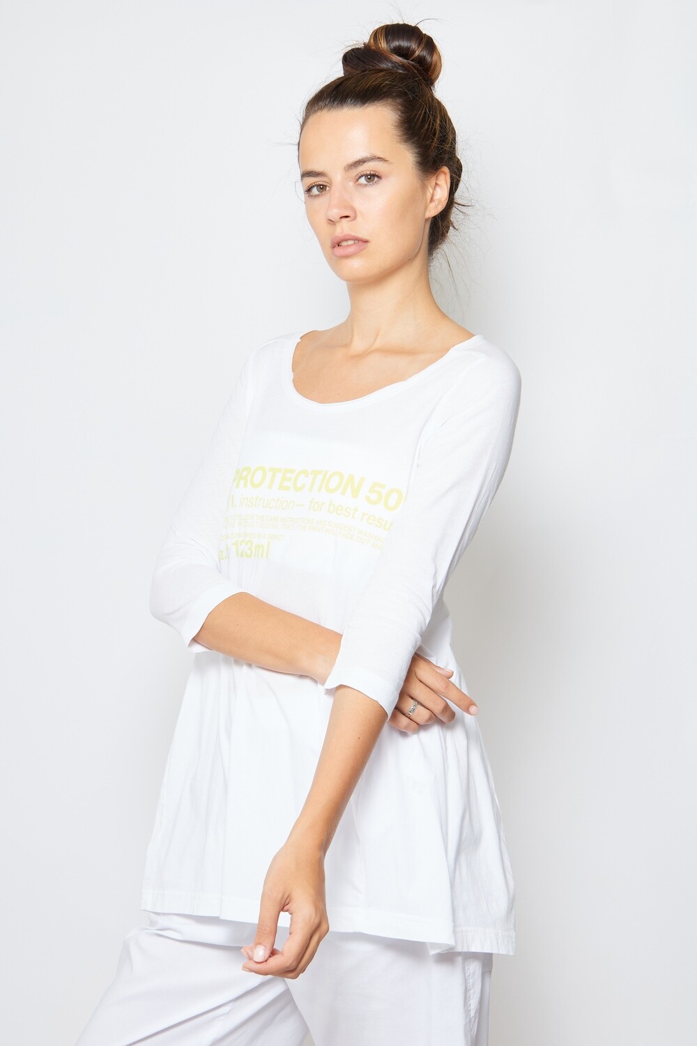 Graphic Long Sleeve Tunic Top – Contemporary Streetwear Essential