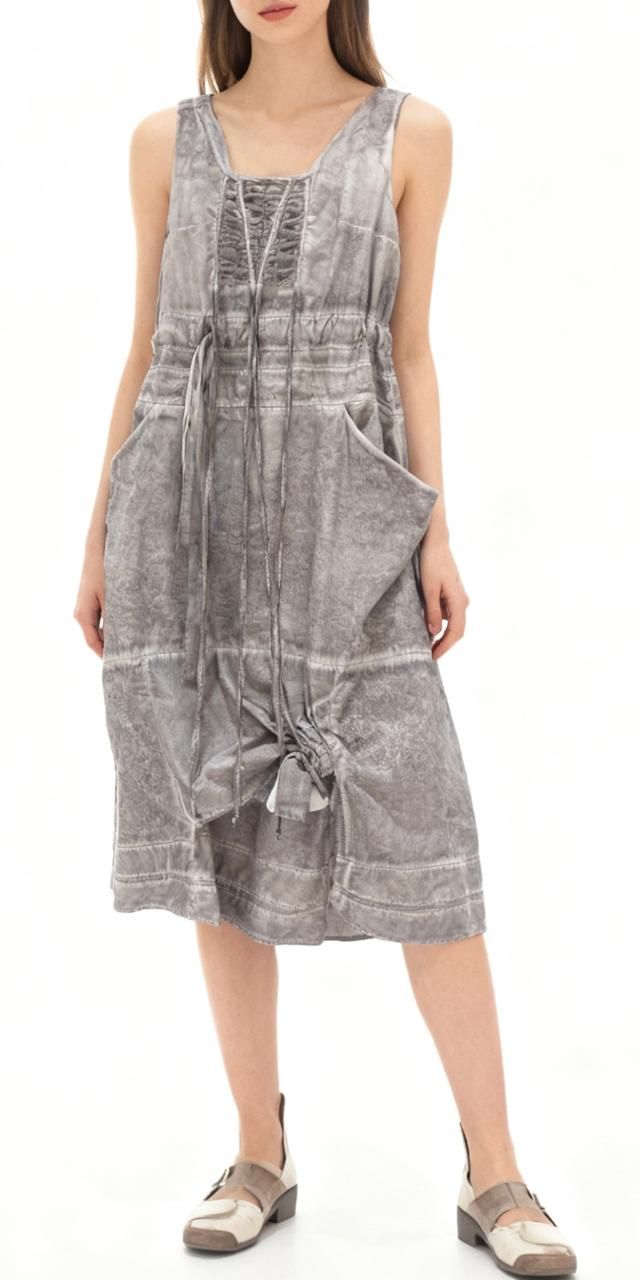 Washed Utility Tunic Dress – Relaxed Urban Minimalist Dress