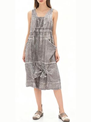 Washed Utility Tunic Dress – Relaxed Urban Minimalist Dress