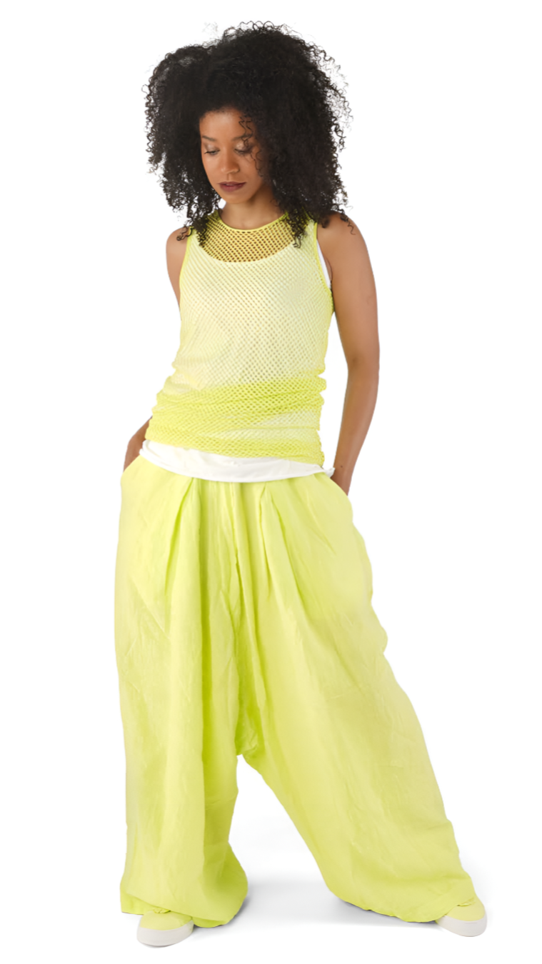 Net-Style Layered Top Dress – Edgy Sheer Urban Layering Piece