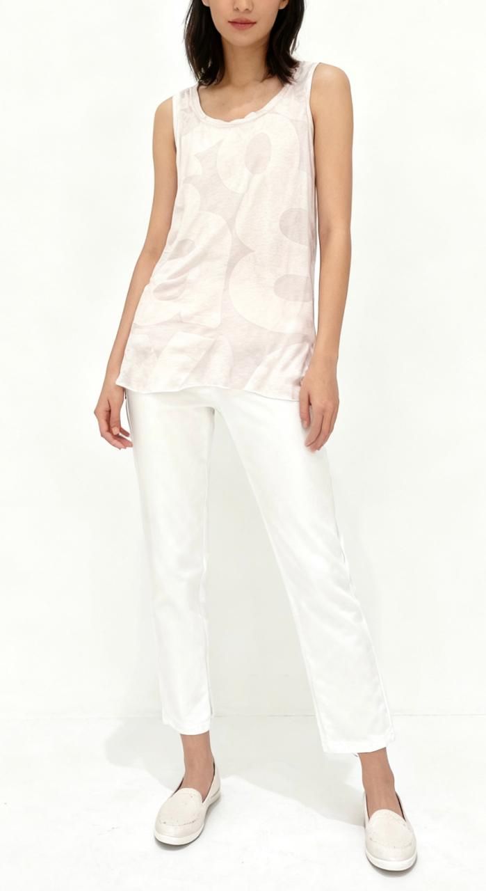 Asymmetrical Sheer Tank Top – Lightweight Layered Statement Piece