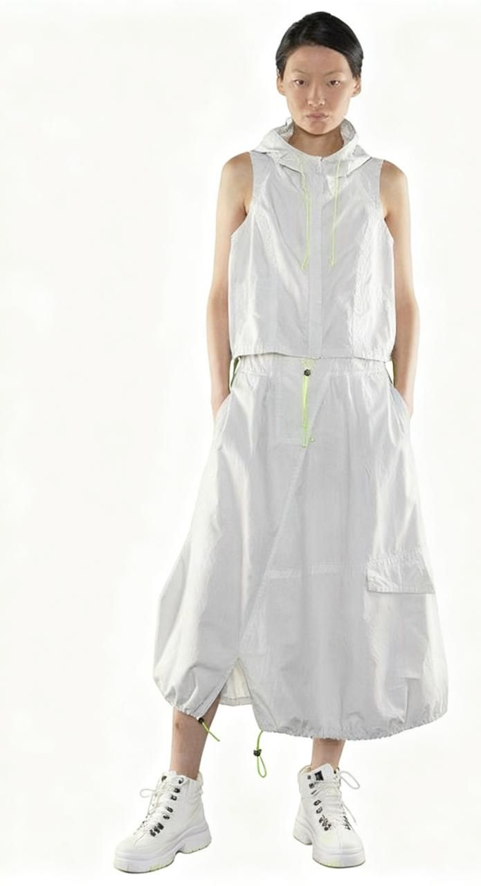 Drawstring Balloon Midi Skirt – Casual Urban Streetwear