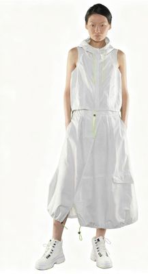 Drawstring Balloon Midi Skirt – Casual Urban Streetwear