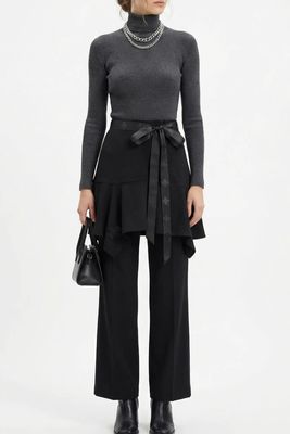 Asymmetrical Layered Sweat Skirt – Edgy Urban Athleisure