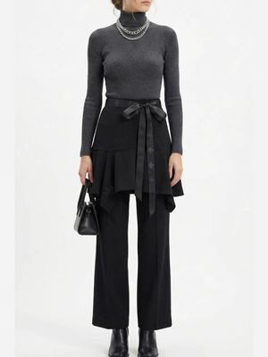 Asymmetrical Layered Sweat Skirt – Edgy Urban Athleisure