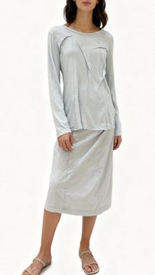 Contour Seam Long Sleeve Jersey Top