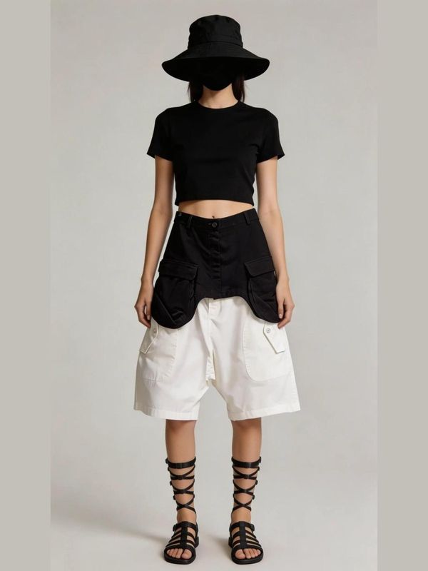 Architectural Contrast Waist Sash