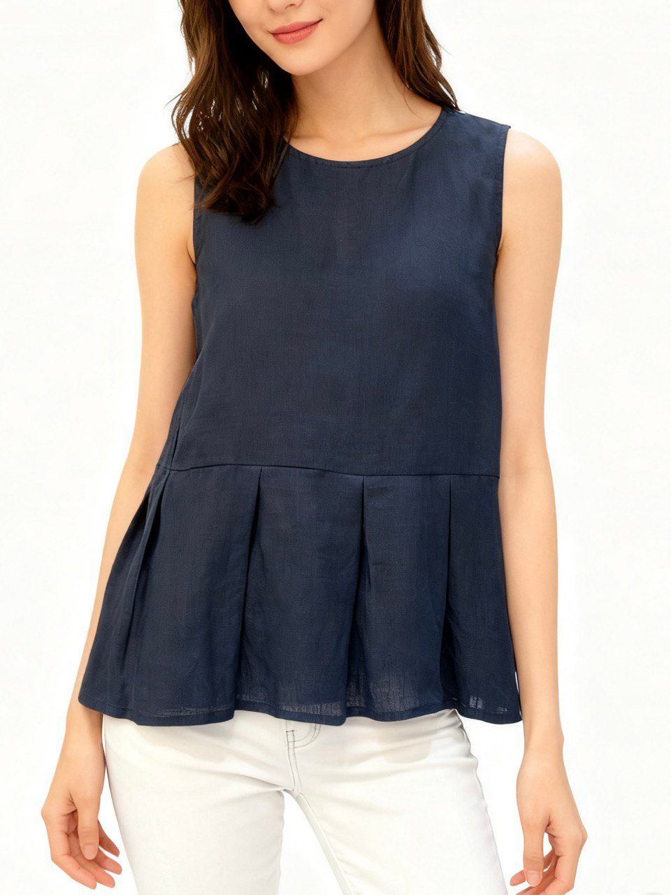 Structured Peplum Tank