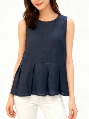 Structured Peplum Tank