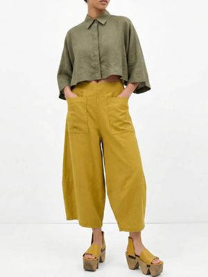 Saffron Sculptural Lantern Trousers