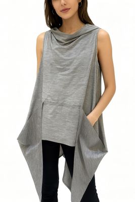 Ethereal Drape Asymmetric Tunic