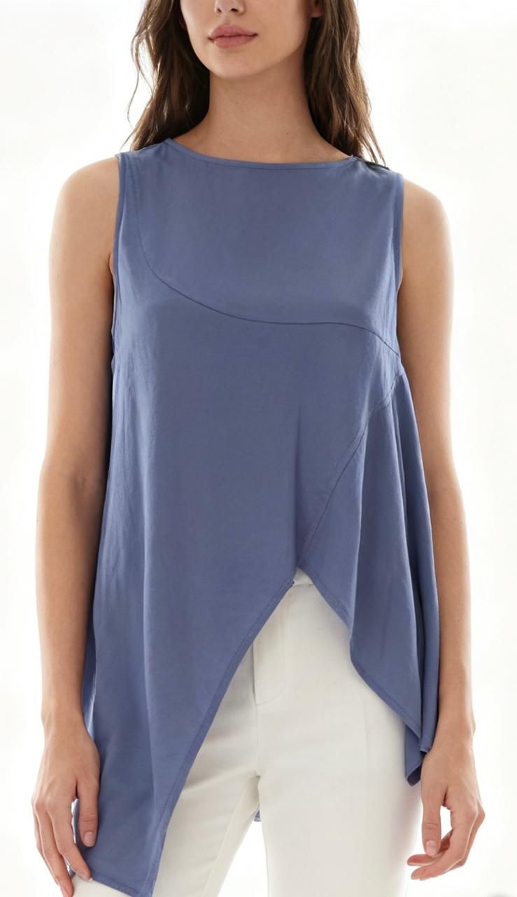 Origami Asymmetric Wrap Top