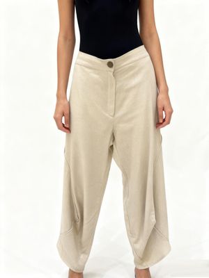 Sculptural Cocoon Tapered Pants