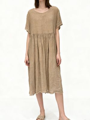 Meadow Tiered Linen Smock Dress