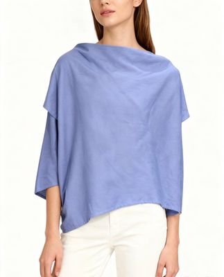 Drape-Front Boxy Tunic