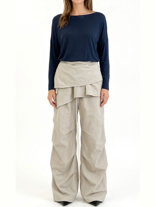 Horizon Wide-Neck Drape Top