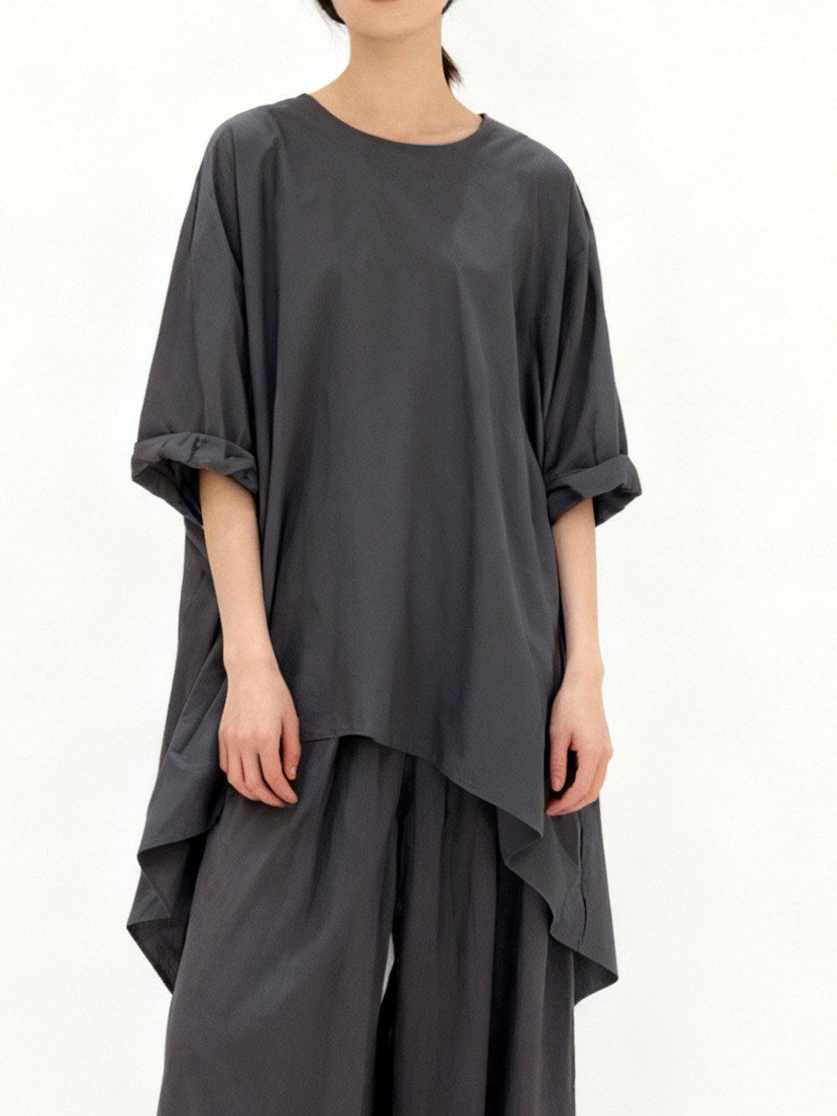 Origami Overlay Draped Top