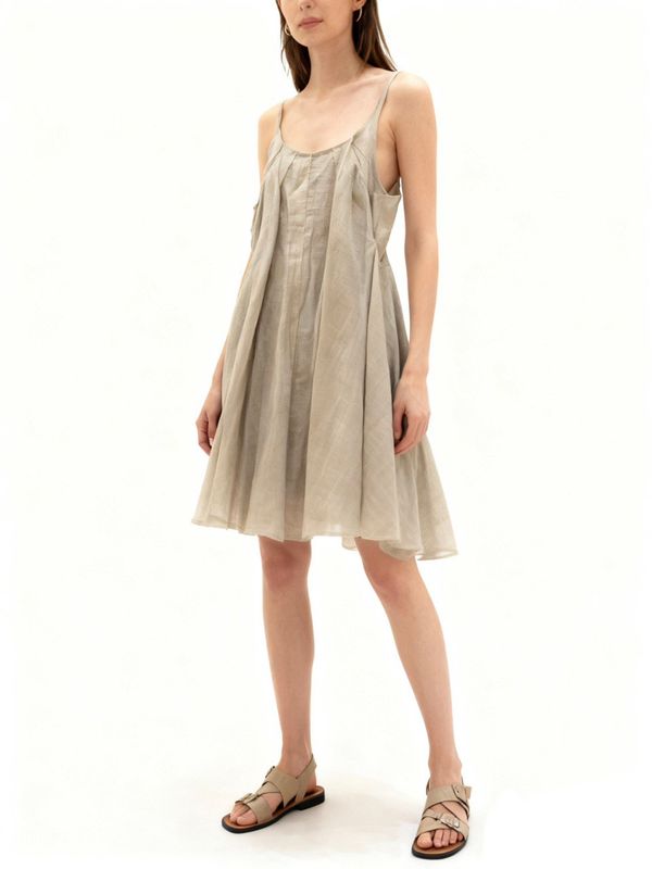 Gossamer Drape-Neck Jersey Dress