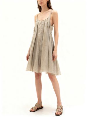 Gossamer Drape-Neck Jersey Dress