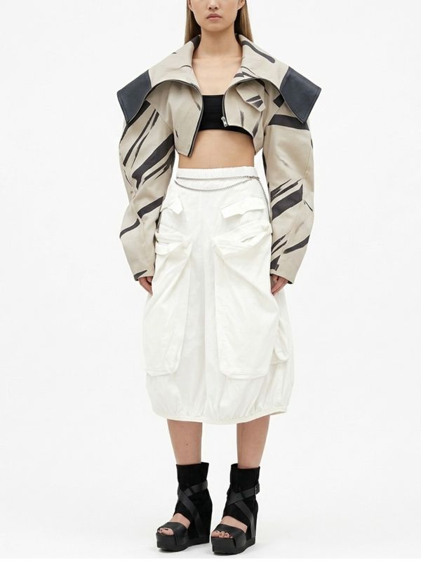 Cargo Bubble Volume Skirt