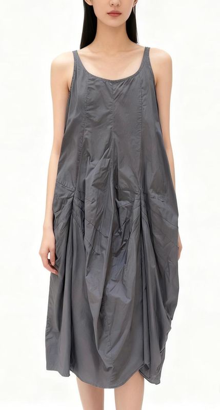 Panelled Sculptural Midi Dress