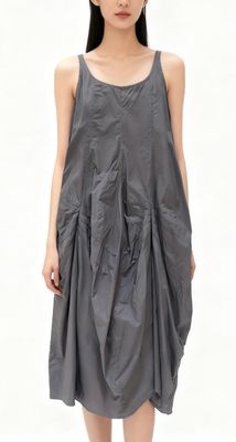 Panelled Sculptural Midi Dress