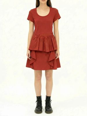 Asymmetric Flounce-Hem Tunic
