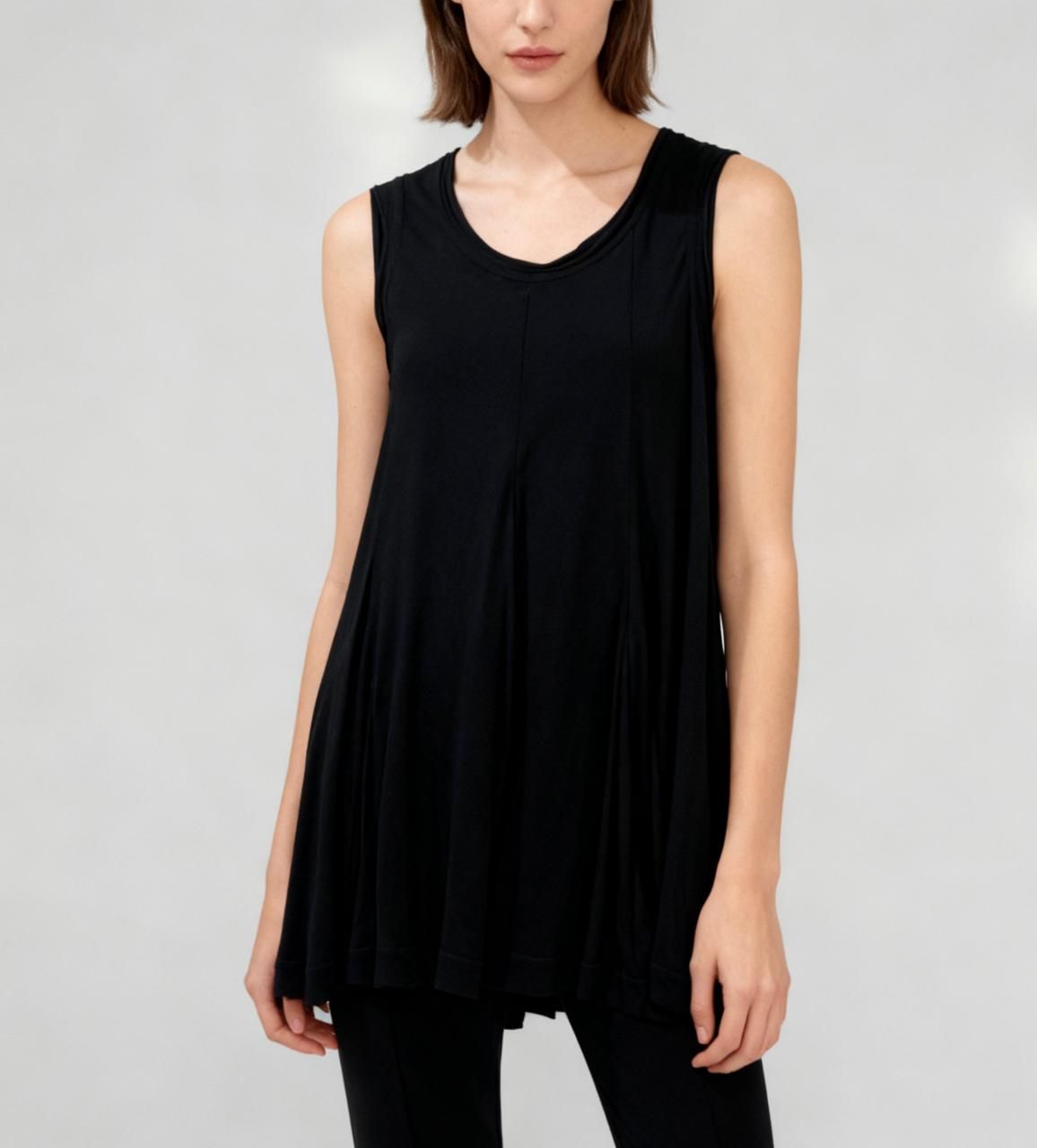 Panelled A-Line Drape Tank