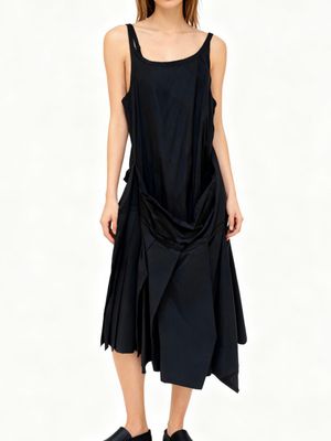 Architectural Pleated Tank Dress
