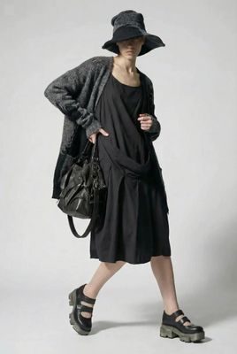 Architectural Pleated Tank Dress