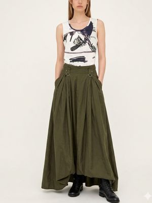 Calligraphic Illustration Sleeveless Tank