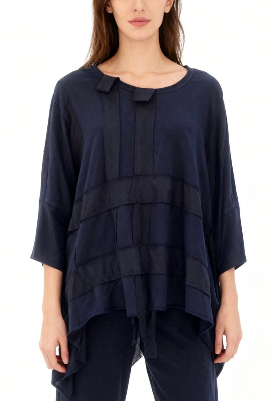 Panelled Lattice Oversized Tunic