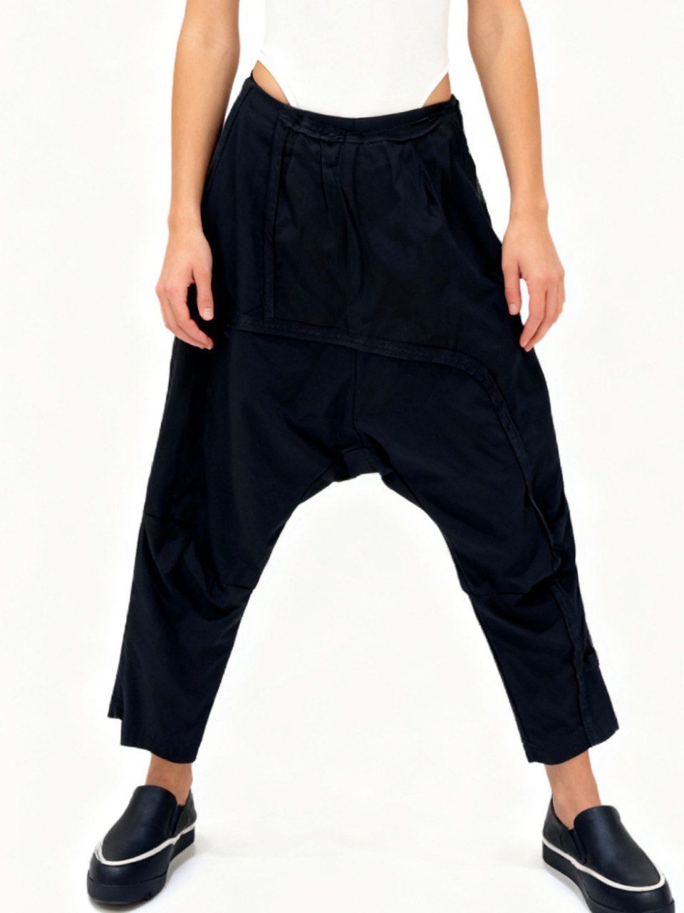 Deconstructed Asymmetric Harem Trouser