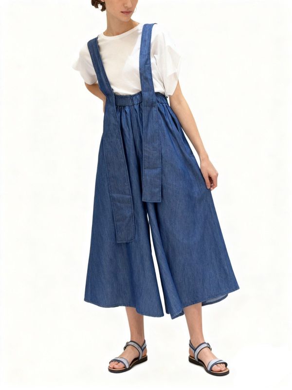 Oversized Indigo Denim Culotte