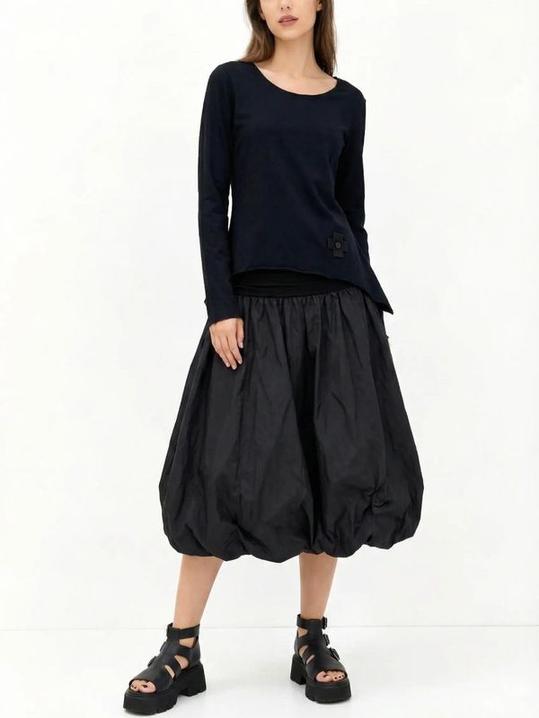 Deconstructed Asymmetric Knit Pullover