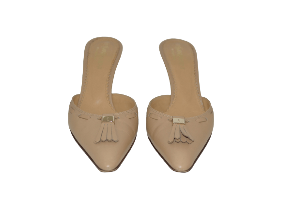 SAINT LAURENT mules cuir