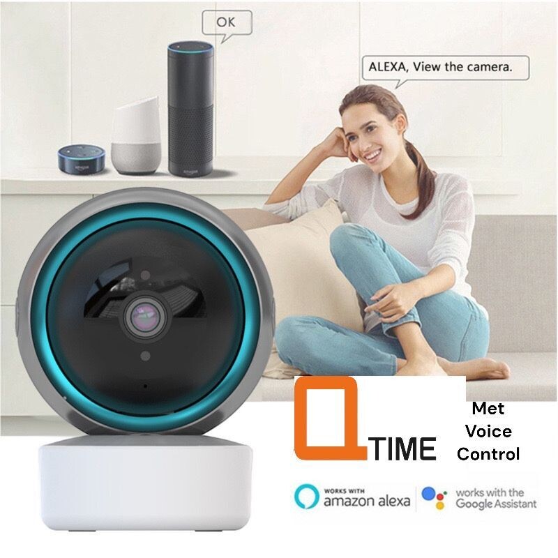 Tuya Premium 1080P - Draadloze IP Camera WiFi - Babyfoon - honden huisdier-camera - CCTV 2.4Ghz & 5Ghz Beveiligings Camera 2-Weg Audio Met Bewegingsdetectie Ondersteund Amazon Alexa Echo Google Home.