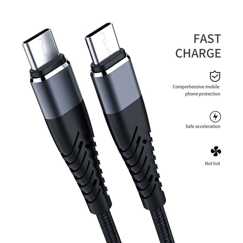 Premium USB C naar USB C snellaadkabel 2,5 Meter 3A/60W, 480Mbps Data Transfer, gevlochten mega sterk, o.a. geschikt voor MacBook Pro Air S21/S20+ Pixel 4/5 etc.etc. Premium USB C naar USB C snellaadkabel 2,5 Meter 3A/60W, 480Mbps Data Transfer, gevlochten mega sterk, o.a. geschikt voor MacBook Pro Air S21/S20+ Pixel 4/5 etc.etc.