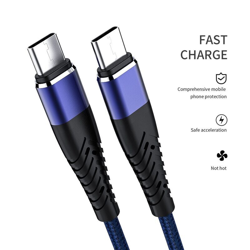 Premium USB C naar USB C snellaadkabel 1,8 Meter 3A/60W, 480Mbps Data Transfer, gevlochten mega sterk, o.a. geschikt voor MacBook Pro Air S21/S20+ Pixel 4/5 etc.etc. Premium USB C naar USB C snellaadkabel 1,8 Meter 3A/60W, 480Mbps Data Transfer, gevlochten mega sterk, o.a. geschikt voor MacBook Pro Air S21/S20+ Pixel 4/5 etc.etc.