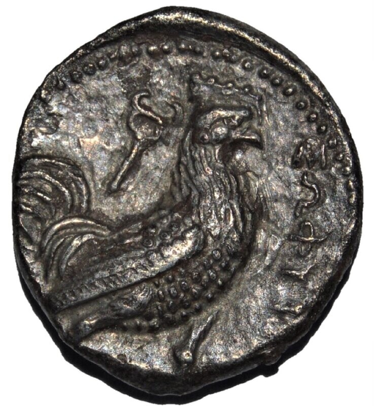 BAKTRIA, Greco-Baktrian Kingdom. Sophytes, circa 280/78-270 BC. AR Drachm.