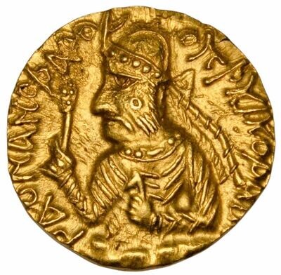 Kushan Empire: Huvishka. Circa AD 151-190. AV Dinar (7.96 g). Mint: Baktria (balkh).